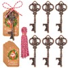 7 Set Santa’s Magic Key Ornaments Santa Claus Bottle Opener