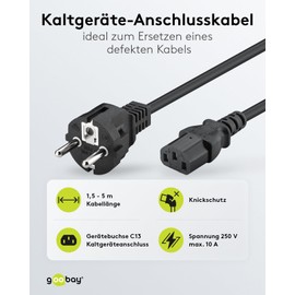 Goobay/Wentronic Power Cable