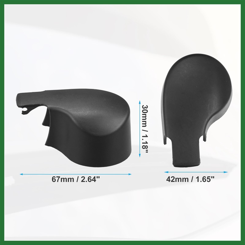 Motoforti Rear Windshield Wiper Arm Nut Cover Cap Fit for