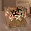 2 in 1 Tulip Cube Mirror Lamp LED Decorative Night
