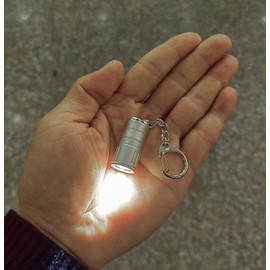 Nitefox e3 Mini Small Bright Keychain Flashlight 100 lumens Long Lifetime Waterproof EDC Light for Everyday Dog Walk Sleeping Reading Nice Gift for Student Kids or Parents (White)