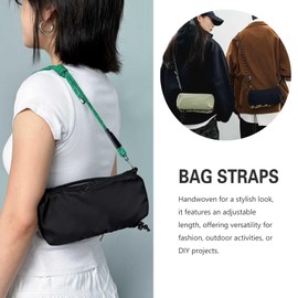 Paracord Bag Strap Crossbody Replacement Handmade Adjustable Shoulder Bag Strap for Street Style Bag Canvas Bag - Green