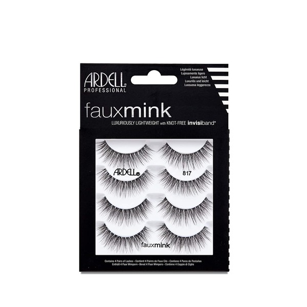 Ardell False Lashes Faux Mink 817 Multipack, 1 pk x 4 pairs