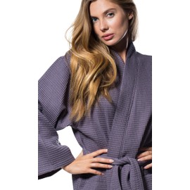Turquaz Robes For Women Lightweight Unisex Waffle Kimono Bathrobe Mothers day Gifts