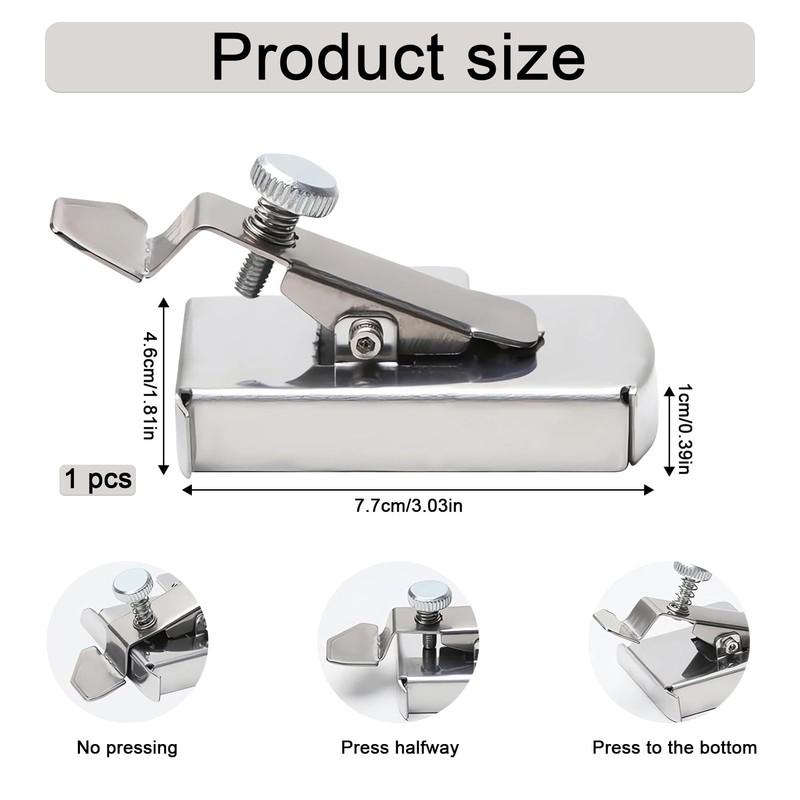 Magnetic Seam Guide, Multifunctional Anti-Curl Magnetic Gauge, Universal Sewing Machine