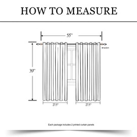 Misscc Decorative Blackout Curtains,Black, Red and Gray Floral Background with Pattern,Living Room Bedroom Kitchen Cafe Curtains, Window Treatments Drapes 2 Panel Set