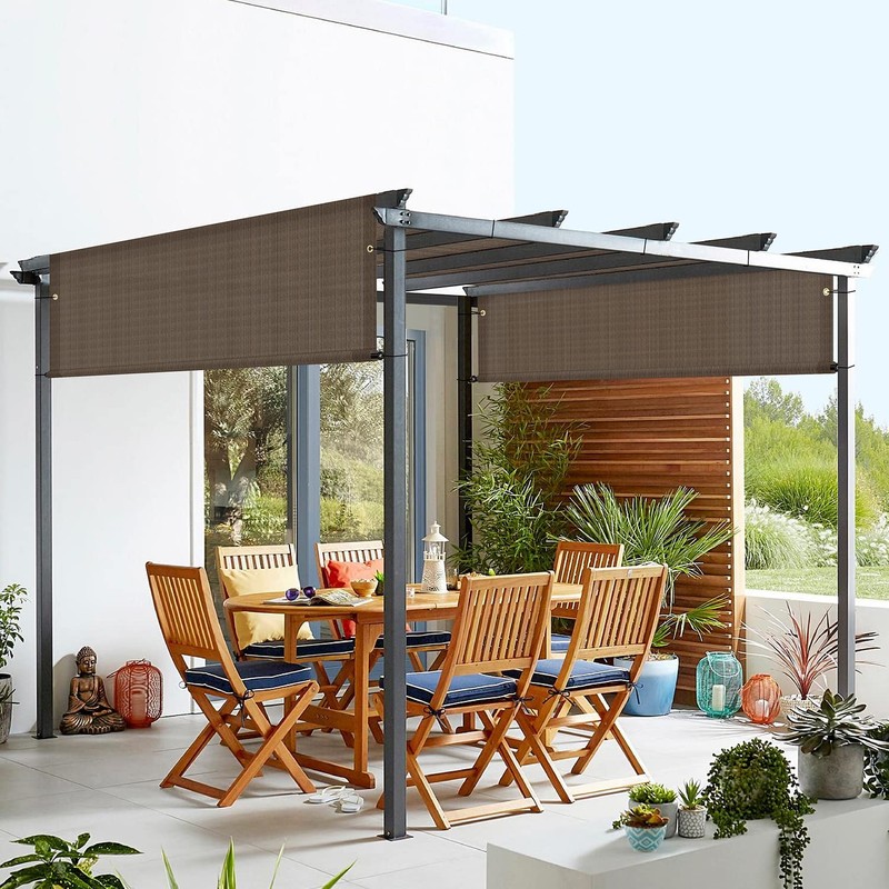 FLORALEAF Pergola Shade Cover 8'×12' Universal Replacement Canopy for Outdoor