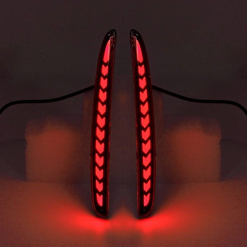 Dreamseek LED Reflector Rear Bumper Tail Light for Honda Civic