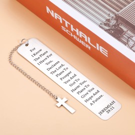 Bible Verses Bookmark Gifts for Women, Jeremiah 29 11, Christian Religious Easter Basket Stuffers for Teens Boys Girls, Book Lover Gifts, Inspirational Catholic Gifts Baptism First Communion Gifts