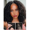 Nadula EasiContour V Part Kinky Curly Wigs Human Hair No