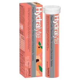 Hydralyte Electrolyte Effervescent Tab (Peach Crush Flavour) X 20