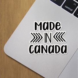 Decal Stickers of Made in Canada Premium Indoor (No Waterproof) Vinyl Decal Stickers for Laptop Phone Accessory Helmet Car Window Mug Tuber Cup Door Wall Decoration ANDVER3c8789bBL