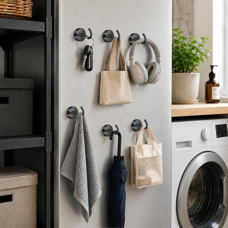 FINDMAG Magnetic Hooks Extra Strong 30 kg Pack of 6