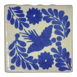 Ceramic Mexican Tile – 5cm- Handmade and Ethically Traded by Tumia LAC – Individual Tile
