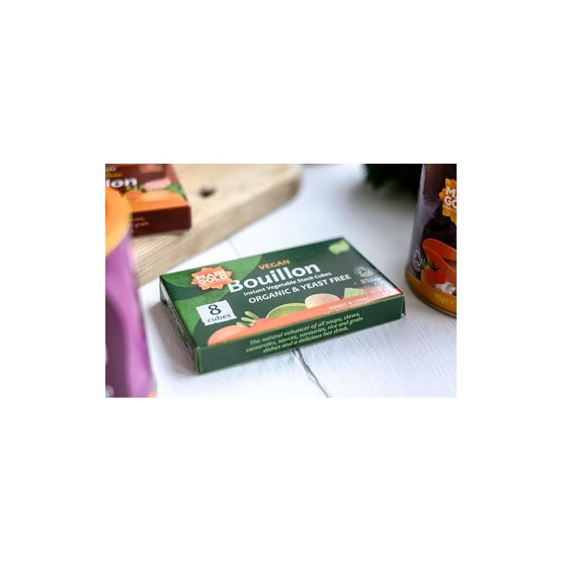 Marigold Vegan Bouillon Instant Vegetable Stock Cubes Organic & Yeast