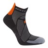 Hilly Unisex Marathon Fresh-Socklet-Min Cushioning Running Socks, black/orange