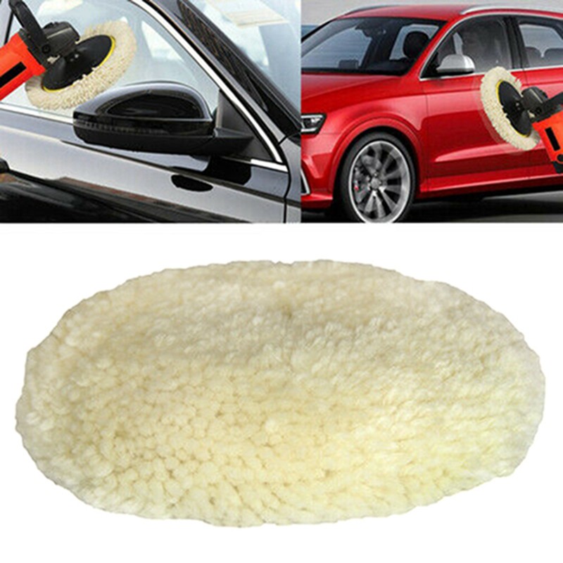 2pcs Polishing Pads Natural Wool Buffing Pad Kit Polishing Disk