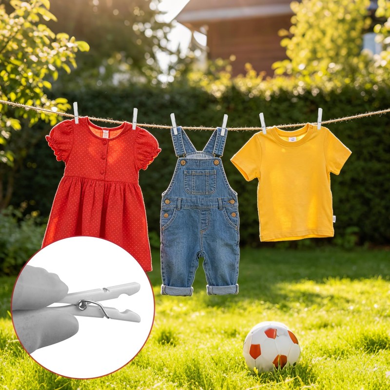 20 Pcs Mini Clothes Pins – 1.37 Inch Plastic Clothespins