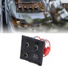Rocker Switch Panel 3 Gang LED Waterproof DC12V‑24V with Display