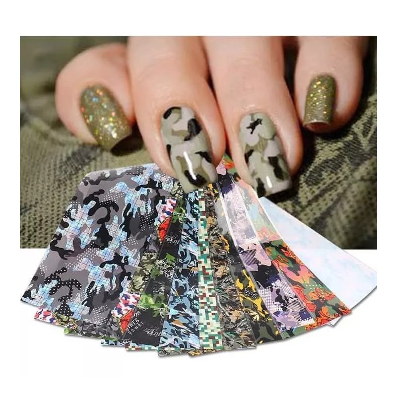 Foil Temporada Uñas 150 Tiras 20cm Cu