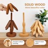 YUEXINKJWooden Trivets for Hot Dishes Tree Shape Set of 4