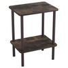 Apicizon 2 Tier End Table, Small Side Table with Solid