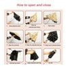 LCY Womens Anti-UV Lace Embroidery Folding Sun Parasol Rain Umbrella