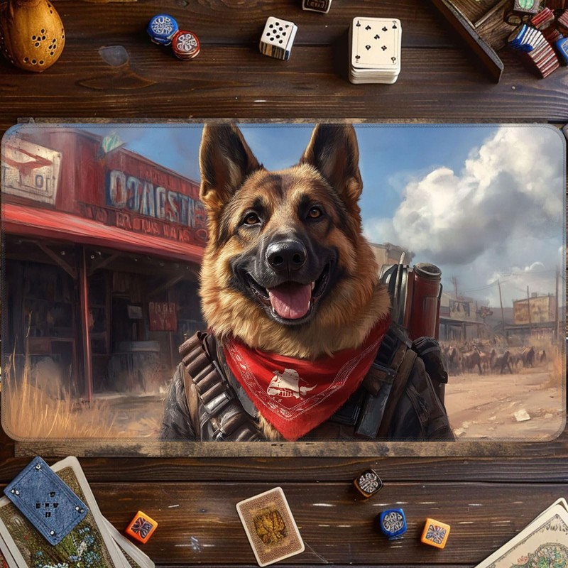 Card Game Playmat for MTG & TCG, 24x14 inch Non-Slip
