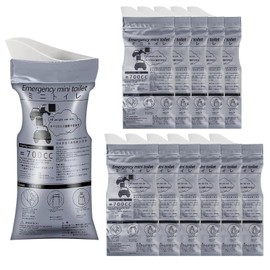 Scettar Pack of 12 Disposable Urine Bags, 700 ml, Super Absorbent Portable Urine Bottles for Men with Gel, Emergency Toilets for Car, Urinella for Women for On the Go, Camping, Travel, Car Travel,