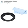 PATIKIL 39mm-52mm Metal Step Up Ring with Cleaning Cloth, 2