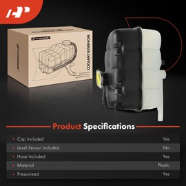 A-Premium Engine Coolant Overflow Recovery Reservoir Tank [with Cap & Hose] Compatible with Nissan Armada 2017-2024 & Infiniti QX56 2011-2013, QX80 2014-2020, 5.6L