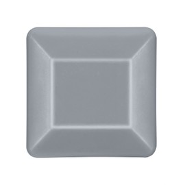 EMFA Fence Post Cap 40 x 40 mm Pack of 4 Grey Post Caps Square Fence Post Caps Fence Cover Plastic Lid Fence Caps 4 x 4 cm