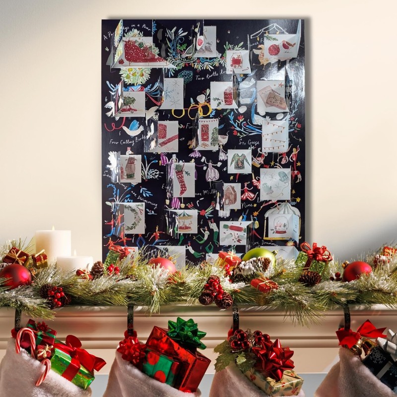 Traditional Advent Calendar 12 Days Of Christmas Xmas Advent Calendar