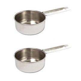 Tablecraft (724B) 1/3 Cup Stainless Steel Measuring Cup (2-Pack)