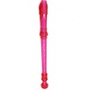 keepdrum RC002PK Soprano Recorder Transparent Neon Pink