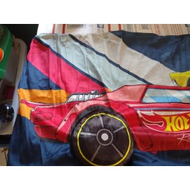 Case Hot Wheels Large Pillow Case 36" Length Plush Tires Soft and Comfortable NEW