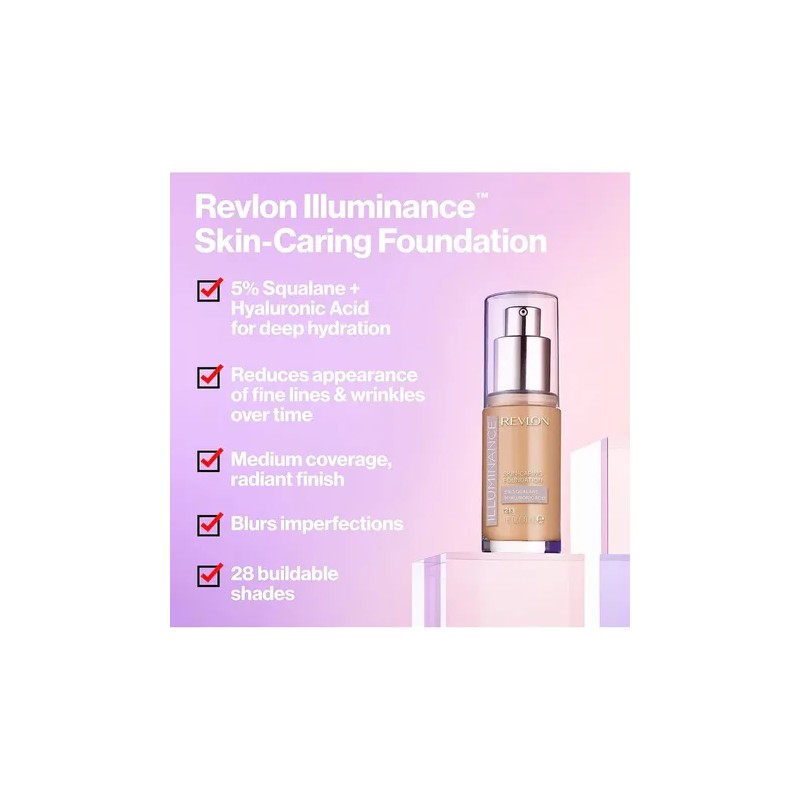 Revlon Illuminance Skin-caring Base De Maquillaje C/ácido H