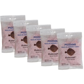 Kolsvart Sour Blueberry Swedish Candy – Vegan & Gluten-Free Gummies with Natural Fruit Flavor – Scandinavian Sour Candy – 4.2 oz Each (Pack of 5)