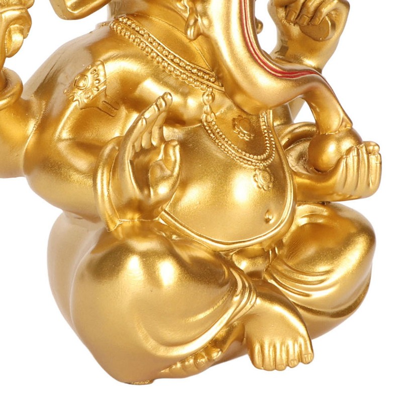 Indian Ganesha Statue Elephant Hindu God Sculpture Resin Decorative Indian