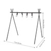 Short Outdoor Triangle Storage Tripod Travel Camping Drying Rack Cookware