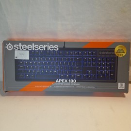 SteelSeries NEW - STEELSERIES APEX 100 Blue Backlit Gaming Keyboard - Sealed Ugly Box