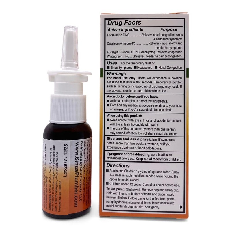Sinus Plumber Sinus Plumber 3 Pack - Natural Saline Nasal