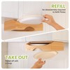 CKIU 10-inch Paper Plate Dispenser Under Cabinet, Bamboo Paper Plate