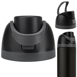 Replacement Cap for Owala Freesip, Replacement Accessories for Owala Free Sip, One Button Water Bottle Top Lid Compatible with Owala Cup 16oz 24oz 32oz 40oz, Leakproof, BPA-Free(Black)