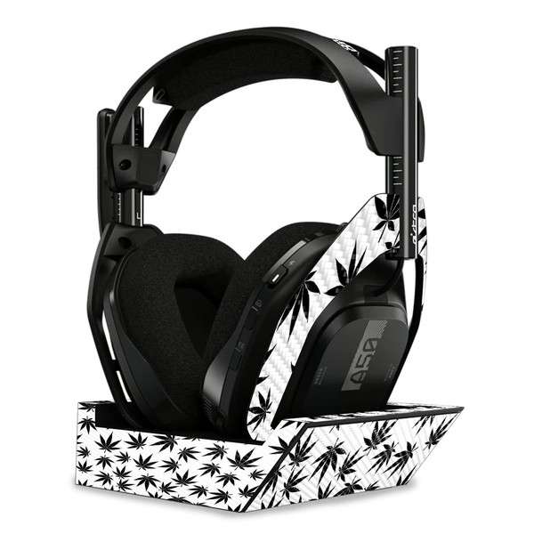 MightySkins Carbon Fiber Skin Compatible with Astro A50 Wireless Headphones