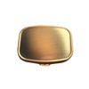 Classic Brass Daily Pocket Travel Sized Pill Box Case with