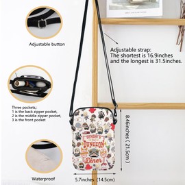 Delicious Inspire Crossbody Bag Japanese Anime Gift RPG Gamer Gift Cooking Adventure Shoulder Bag (D DINER CB)
