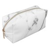 3Pcs Women Cosmetic Bag Marble Print Makeup Case Storage Handbag