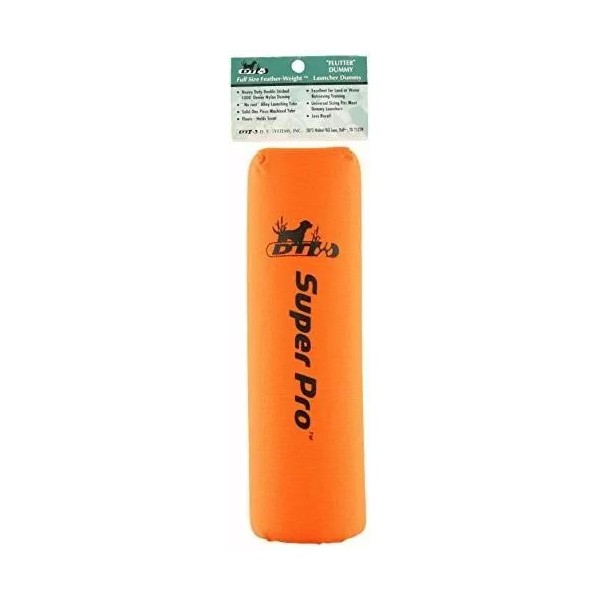 D.T. Systems 10" Super-Pro Dog Training Launcher Dummy, Blaze Orange