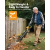 Leaf Blower Cordless, 650CFM & 3 Speed Levels,Electric Cordless Leaf